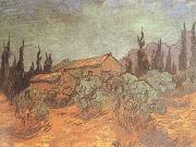 Wooden Sheds (nn04) Vincent Van Gogh